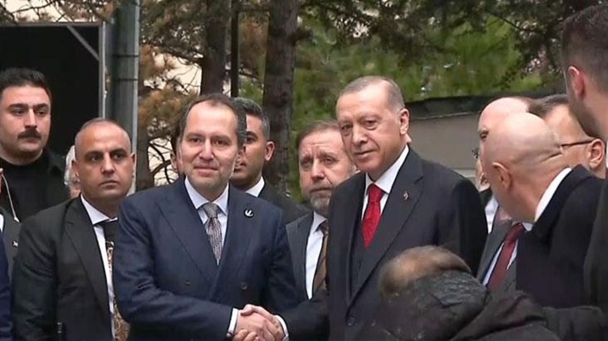 Cumhurbaşkanı Erdoğan, Tekrar Refah Partisi önderi Fatih Erbakan'ı ziyaret ediyor