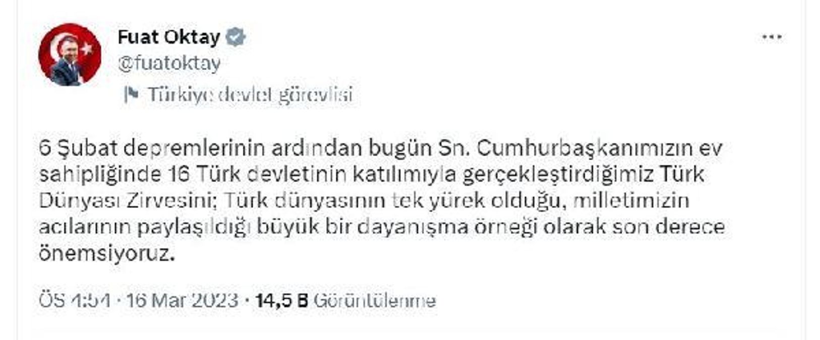 Cumhurbaşkanı Yardımcısı Oktay'dan Kılıçdaroğlu'na "İsias Oteli" yansısı Açıklaması