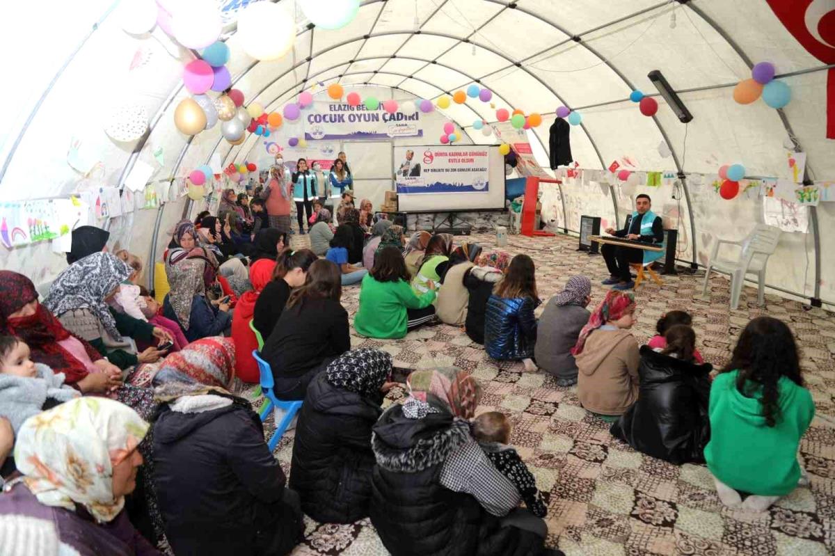 Elazığ Belediyesi depremzede bayanları yalnız bırakmadı