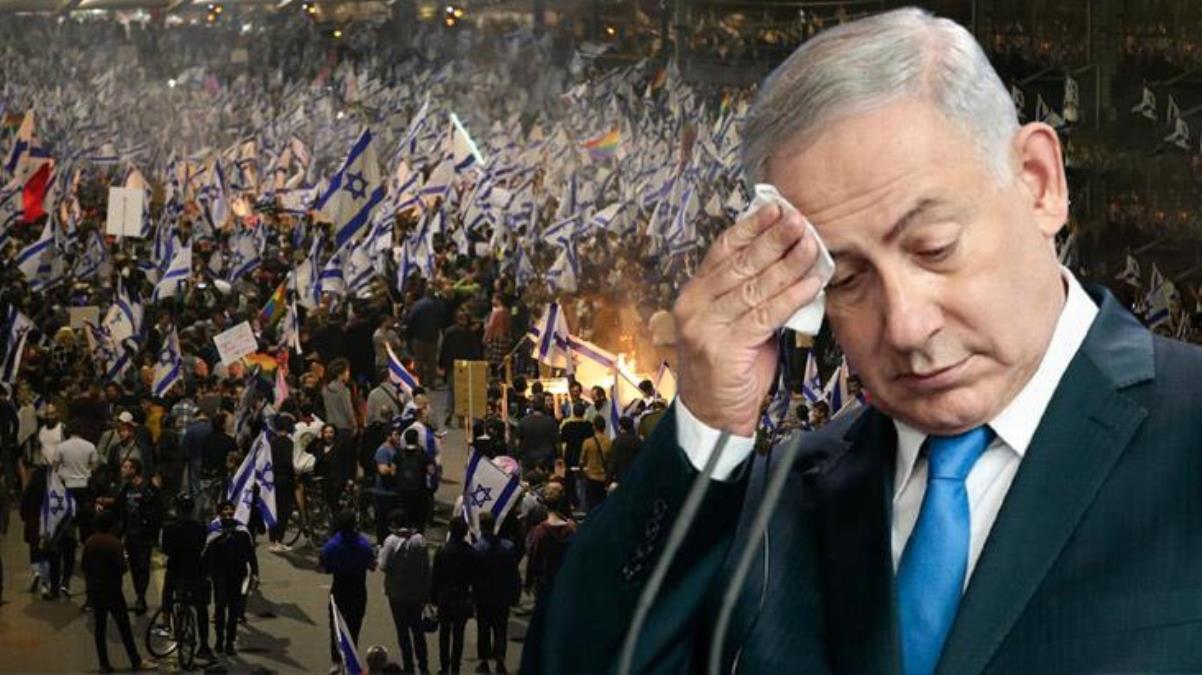 Halkın sokağa indiği İsrail'de Başbakan Netanyahu'dan geri adım! Tartışmalı yargı düzenlemesi askıya alınıyor