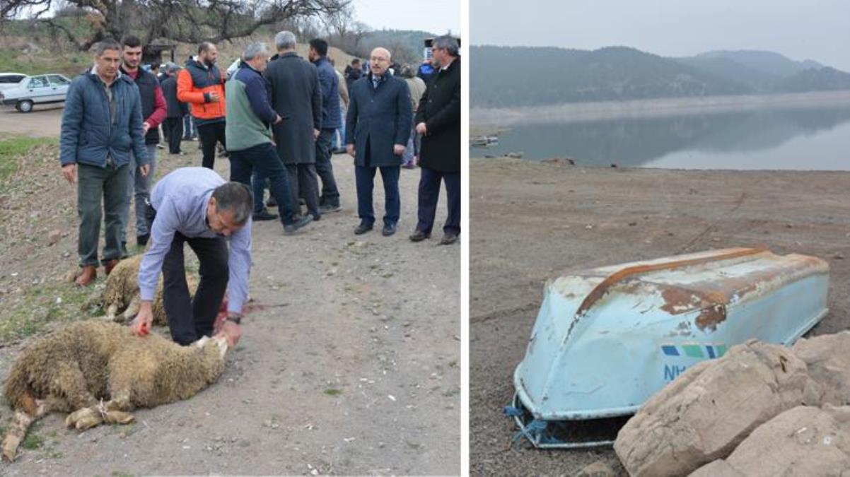 Kuraklık çanları çalan Balıkesir'de barajlar dolsun diye kurban kesildi