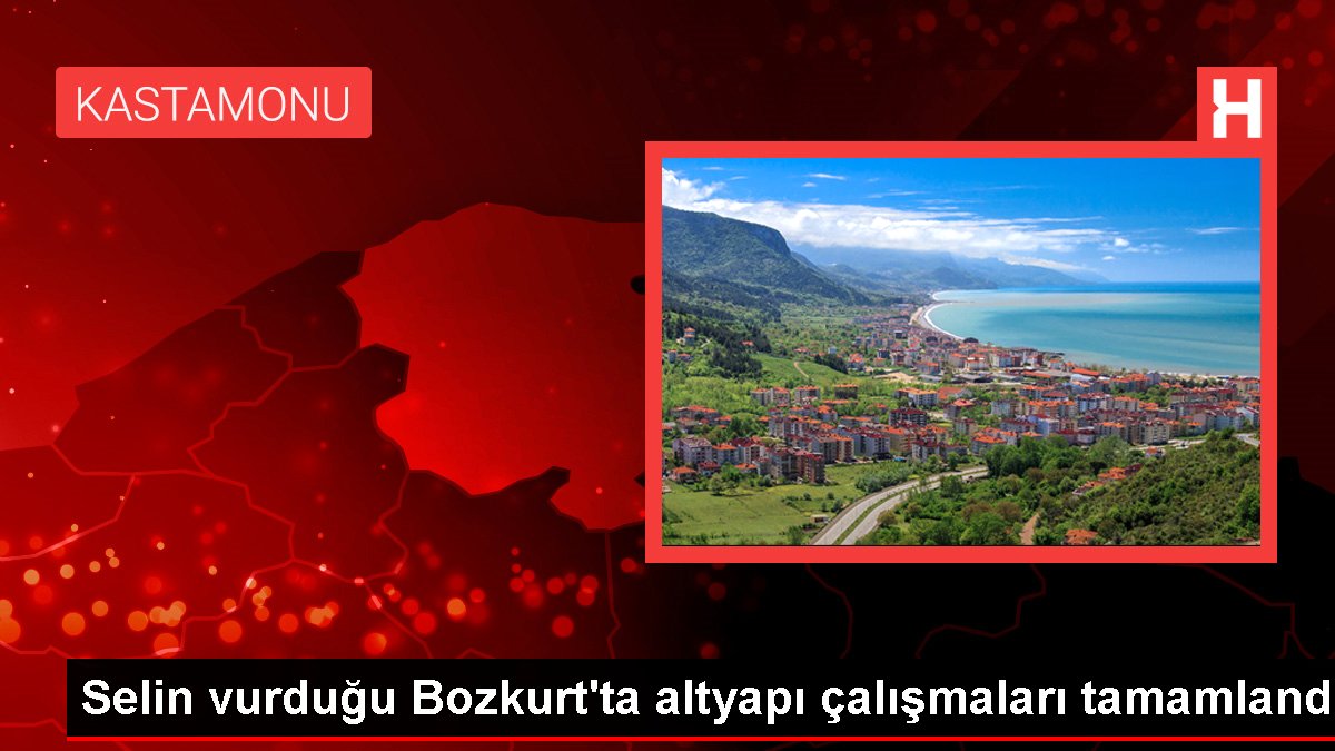 Selin vurduğu Bozkurt'ta altyapı çalışmaları tamamlandı