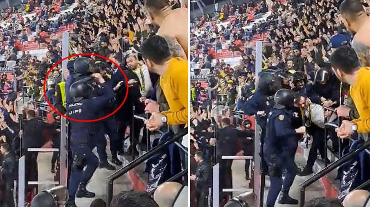 Sevilla polisinden Fenerbahçelilere orantısız şiddet! Hastaneye kaldırılan taraftarlar var