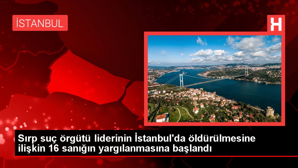 Sırp hata örgütü önderinin İstanbul'da öldürülmesine ait 16 sanığın yargılanmasına başlandı