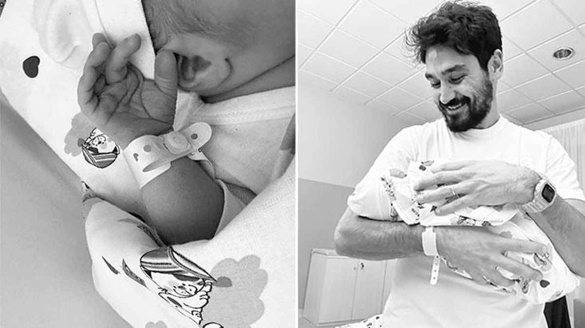 Yıldız futbolcu İlkay Gündoğan baba oldu! Bebeklerine Kais ismini verdiler