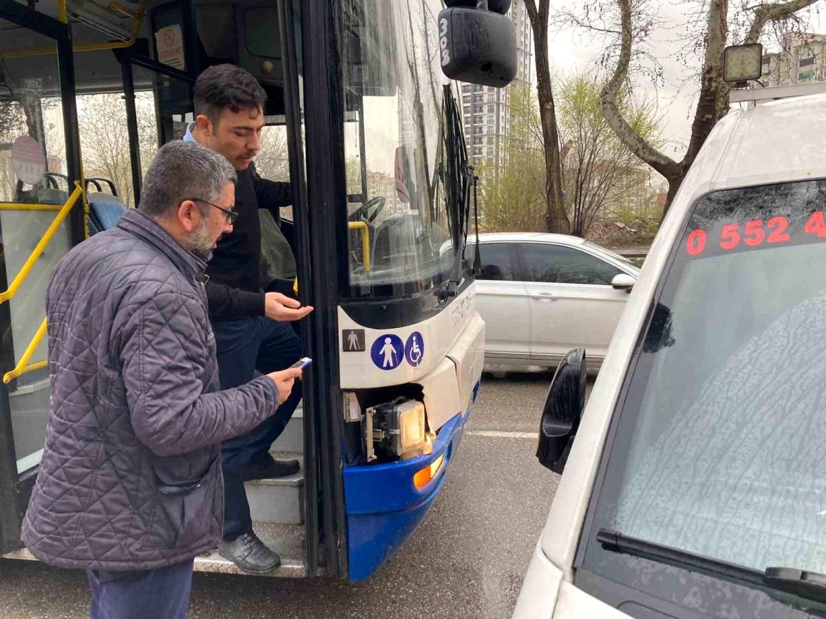 Ankara'da Otobüs Sürücüsü Aracı Metrelerce Sürükledi