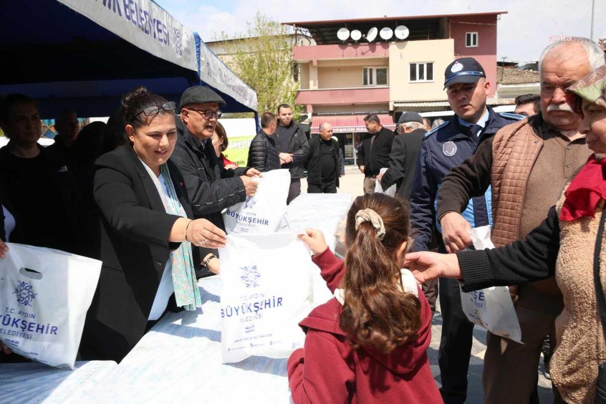 Aydın Büyükşehir Belediye Lideri Çerçioğlu, Yenipazar'da Mahallî Fide Dağıttı