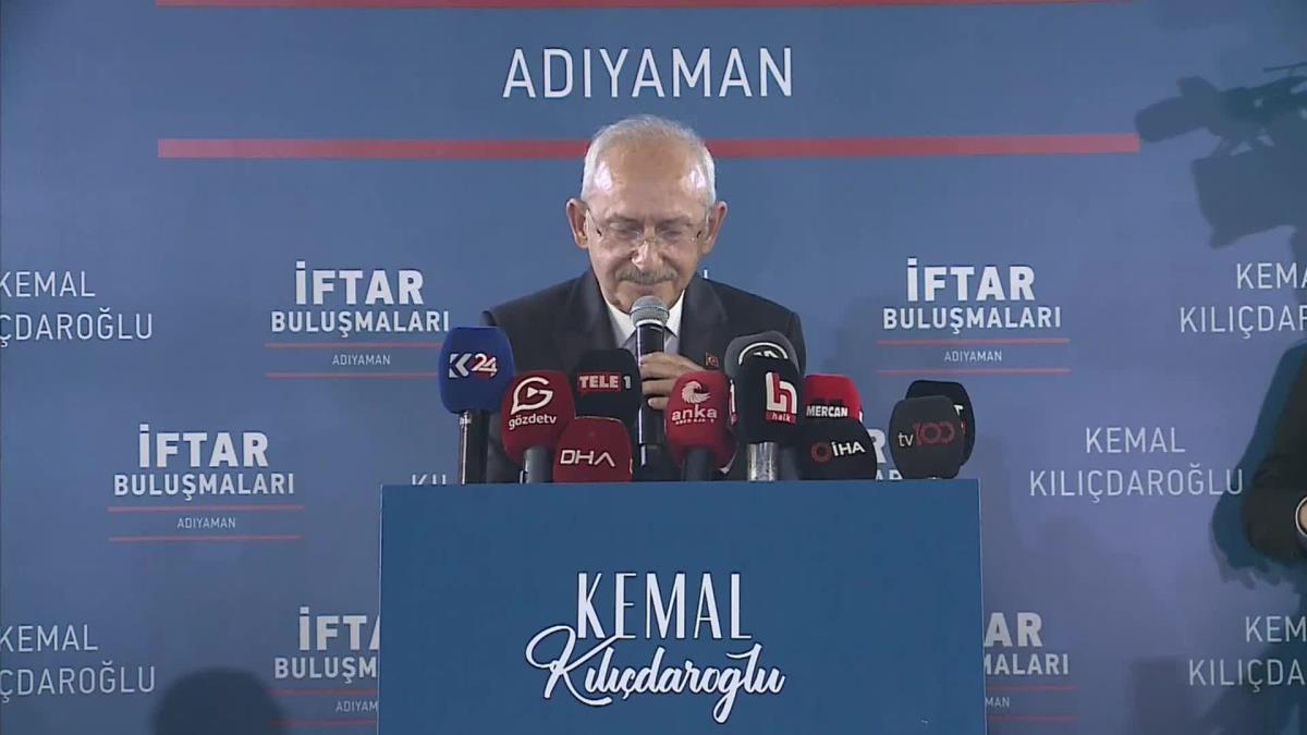 Cumhurbaşkanı Adayı Kılıçdaroğlu, Adıyaman'da: "Hazineden Çalınan 418 Milyar Doları Getireceğim. Fizan'a Götürseler Bulacağım. Çalanın Yanına...