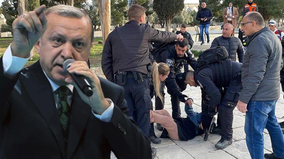 Cumhurbaşkanı Erdoğan'dan İsrail'e Mescid-i Aksa yansısı: Alçak aksiyonları kınıyor, akınların durdurulması davetinde bulunuyorum