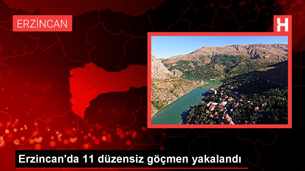 Erzincan'da 11 sistemsiz göçmen yakalandı