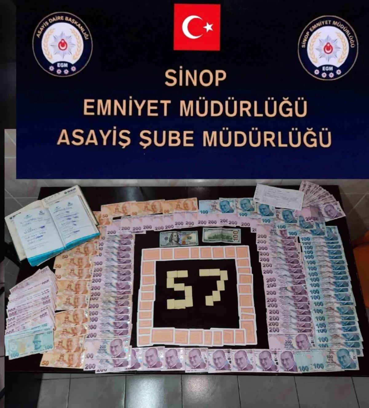 Sinop'ta kumar operasyonu: 8 şahsa 79 bin lira ceza kesildi