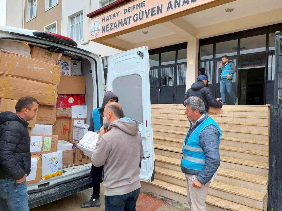 Zonguldak'tan Hatay'a 410 adet ramazan kolisi dayanağı