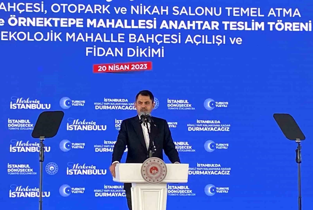 Bakan Kurum: "1.5 milyon konutluk Büyük İstanbul Dönüşümünde birinci temellerimizi yarın atıyoruz"