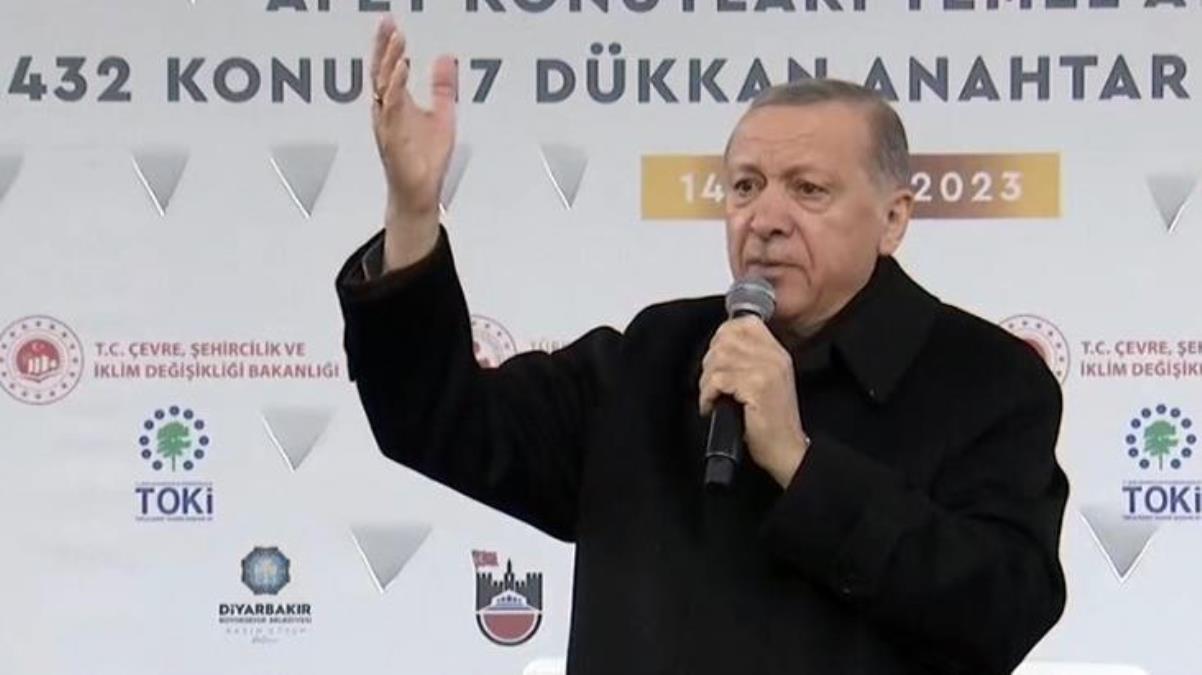 Cumhurbaşkanı Erdoğan Diyarbakır'da Kılıçdaroğlu ve HDP'yi gaye aldı: Kürt kardeşlerimi aldatacaklarını zannediyorlar