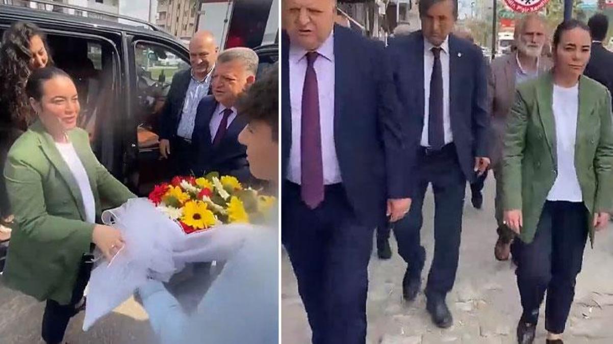 GÜZEL Parti'den aday olan Alparslan Türkeş'in kızı alana indi! Hem de "Türkeş Türkeş Gelecek" müziğiyle