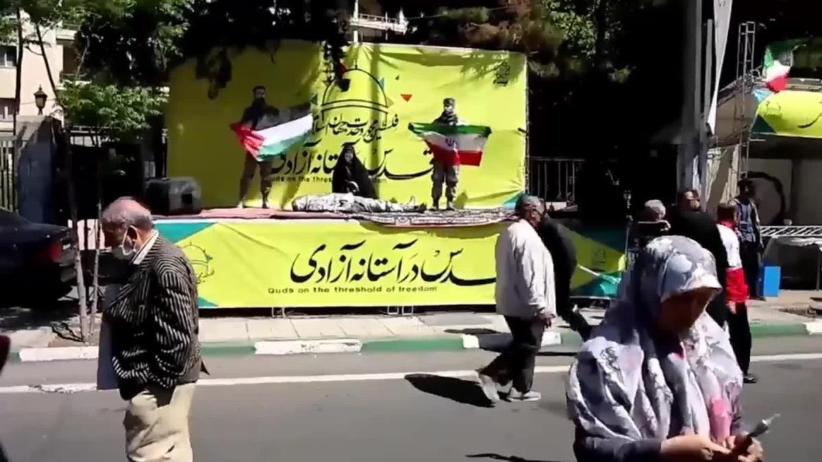 İranlılar, Filistinlileri Desteklemek İçin Kudüs Günü'nü Kutladı