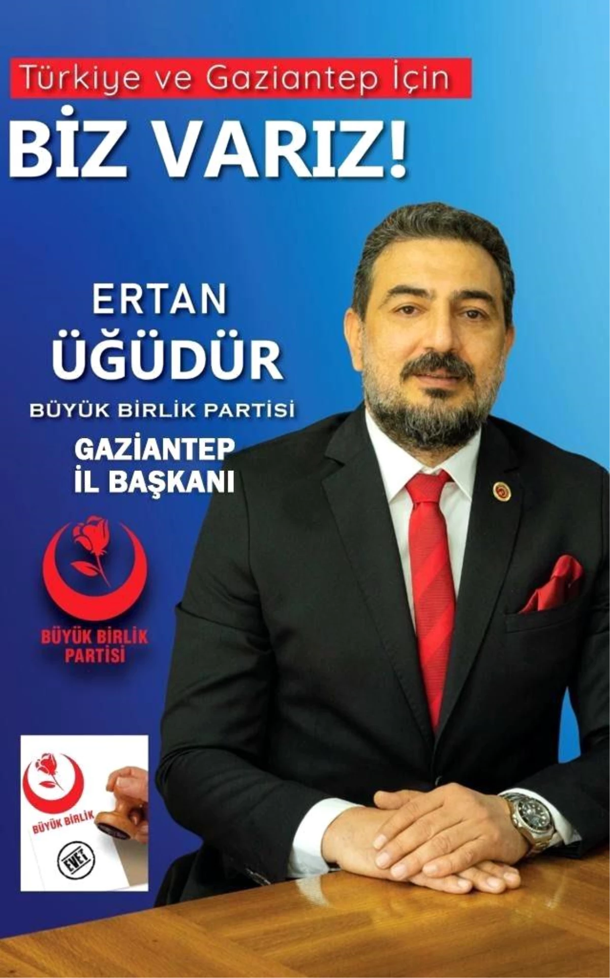 İş adamı Ertan Üğüdür, BBP Gaziantep Vilayet Lideri oldu