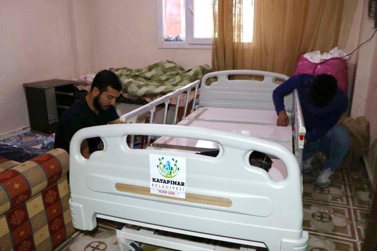Kayapınar Belediyesi'nden yatalak hastalara fiyatsız hasta yatağı