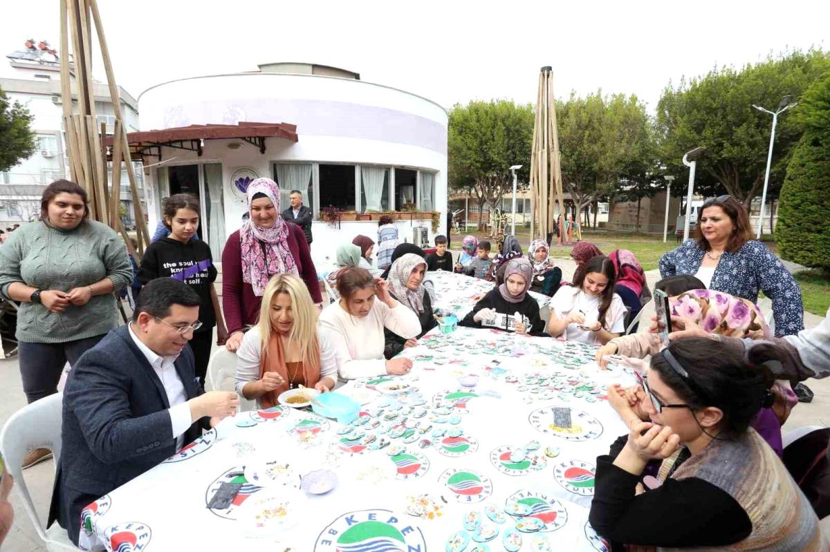 Kepez'den depremzedelere el sanatları kursu