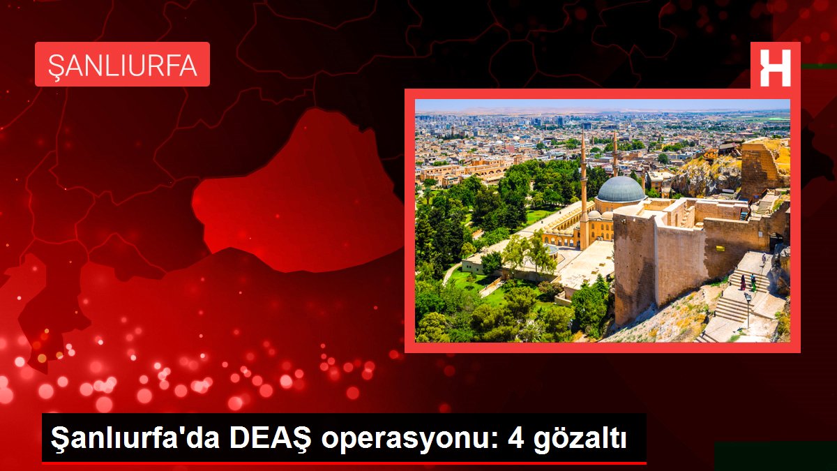 Şanlıurfa'da DEAŞ operasyonu: 4 gözaltı