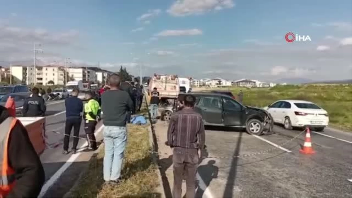 Bergama'da zincirleme trafik kazası: 1 ölü
