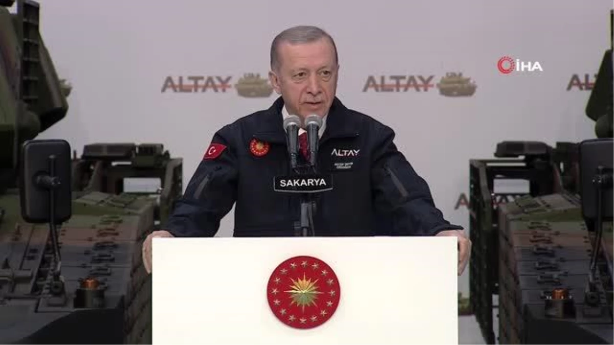 Cumhurbaşkanı Erdoğan, Altay Tankı'nın teslim merasimine katıldı