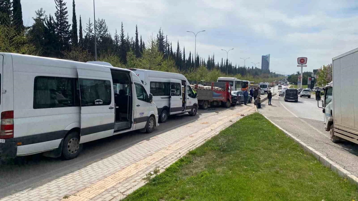 Gaziantep'te zincirleme trafik kazası: 1 yaralı