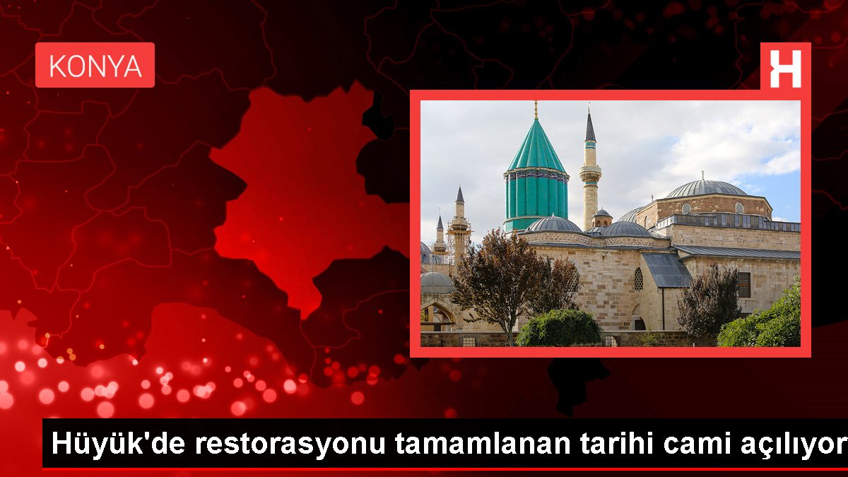 Hüyük'de onarımı tamamlanan tarihi cami açılıyor