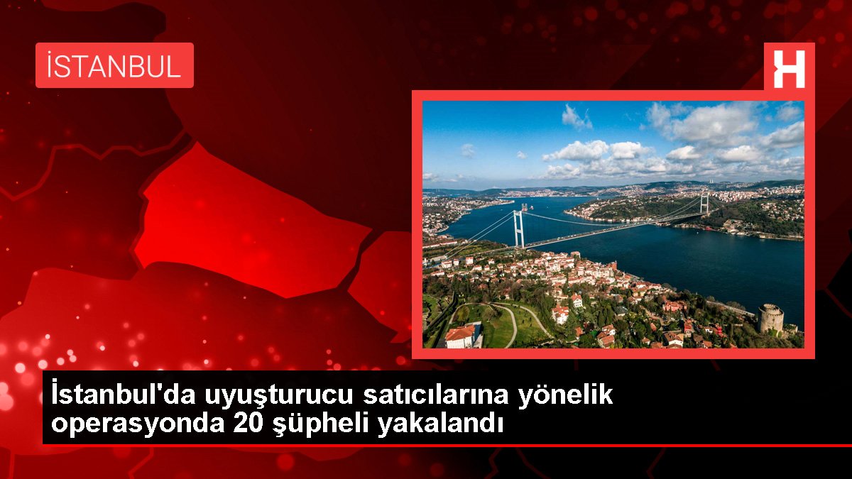 İstanbul'da uyuşturucu satıcılarına yönelik operasyonda 20 kuşkulu yakalandı