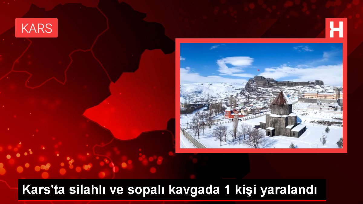 Kars'ta silahlı ve sopalı hengamede 1 kişi yaralandı