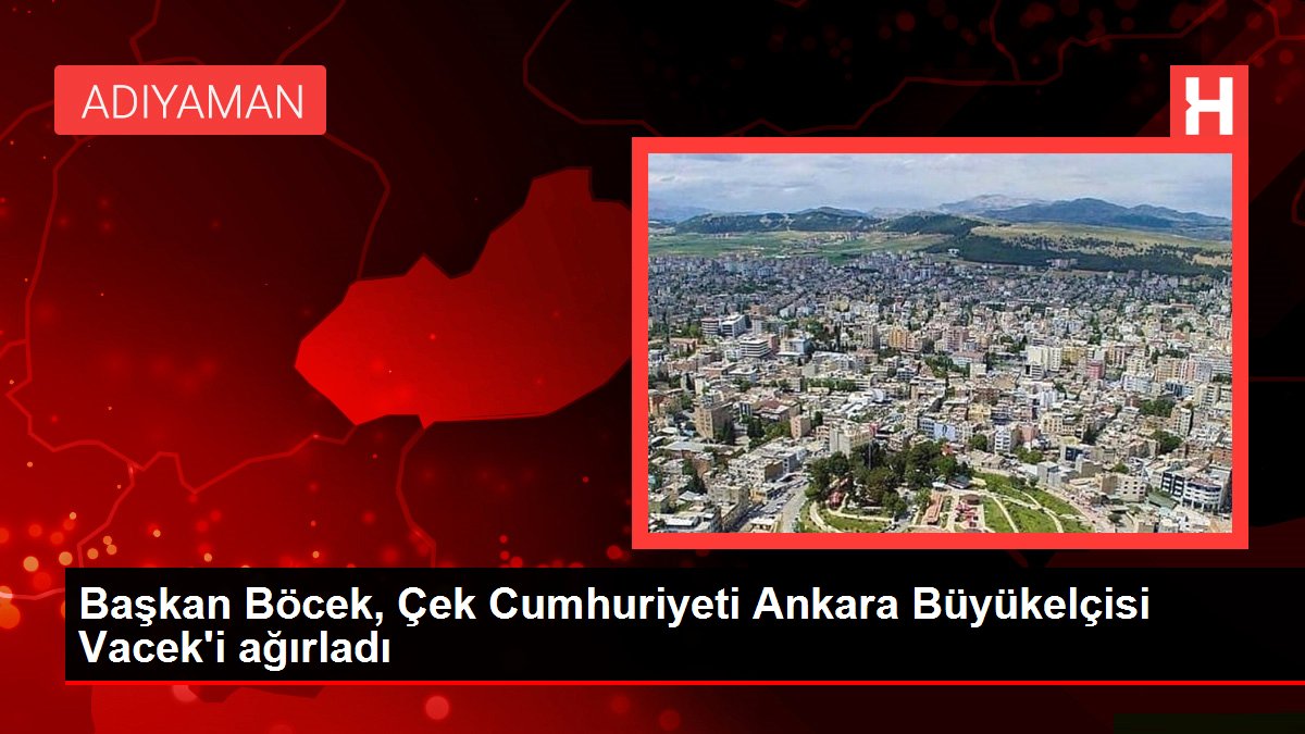 Lider Böcek, Çek Cumhuriyeti Ankara Büyükelçisi Vacek'i ağırladı