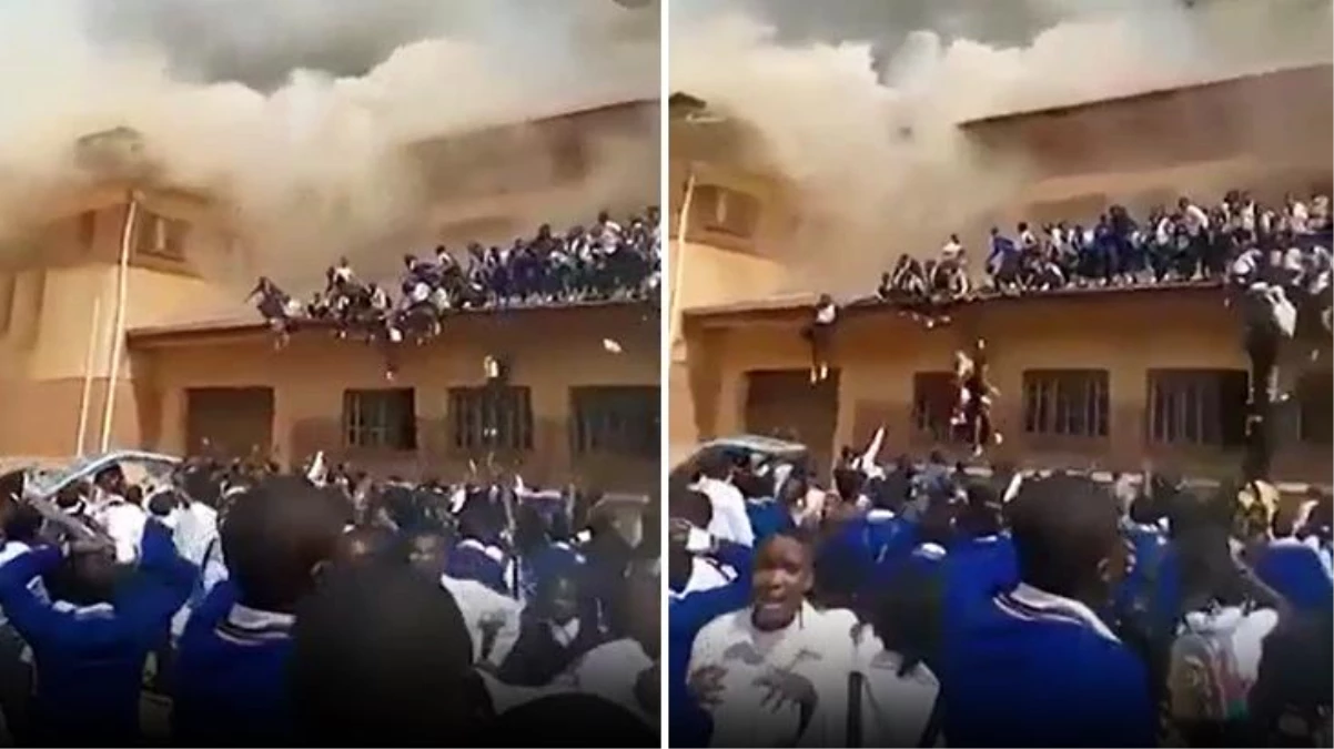 Okulda yangın çıktı, öğrenciler çatıdan atladı: 97 yaralı