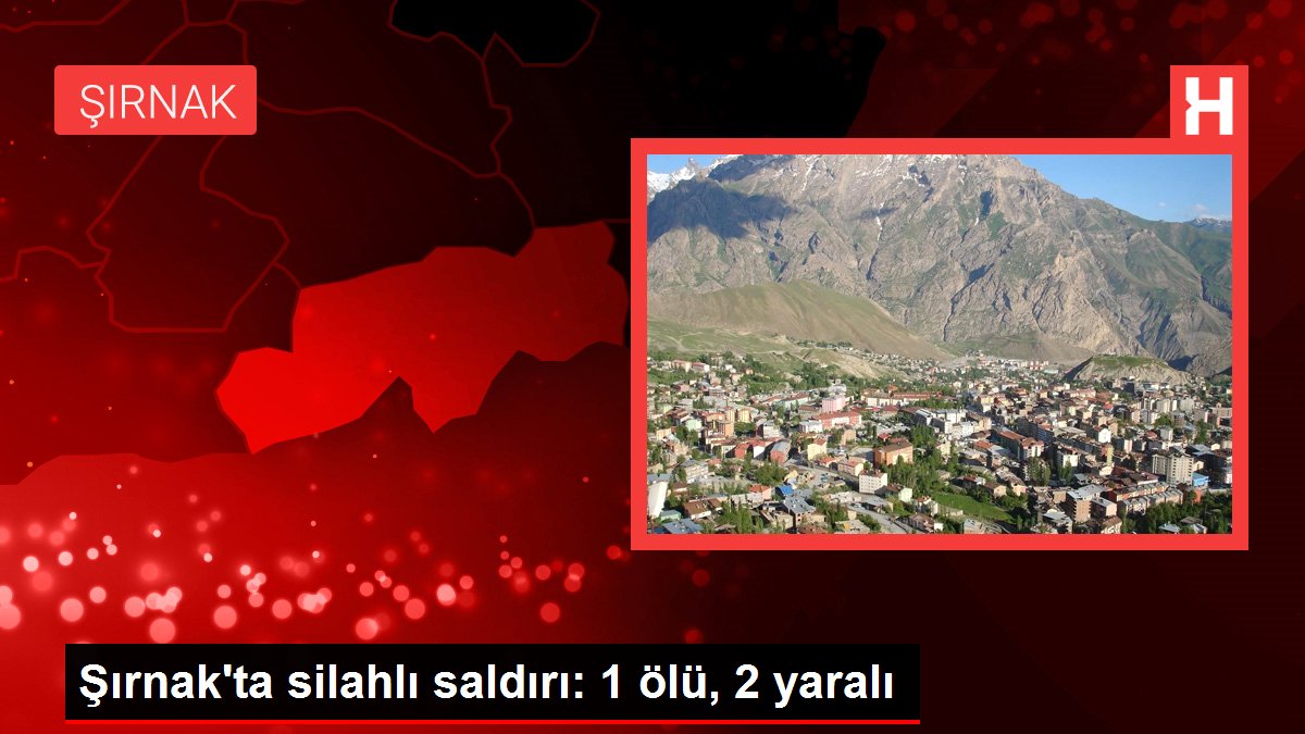 Şırnak'ta silahlı hücum: 1 meyyit, 2 yaralı