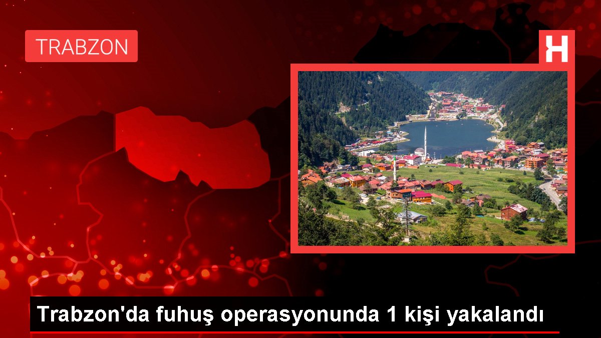 Trabzon'da fuhuş operasyonunda 1 kişi yakalandı