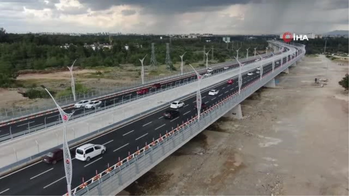 Türkiye'nin en uzun 4. köprüsü açıldı, Adanalılar yoğunluk oluşturdu