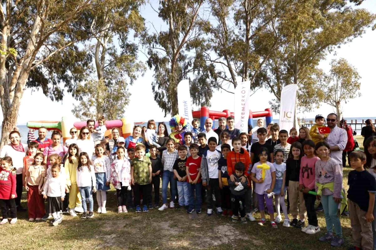 YK Güç, Milas'taki depremzede çocuklar için 23 Nisan şenliği düzenledi