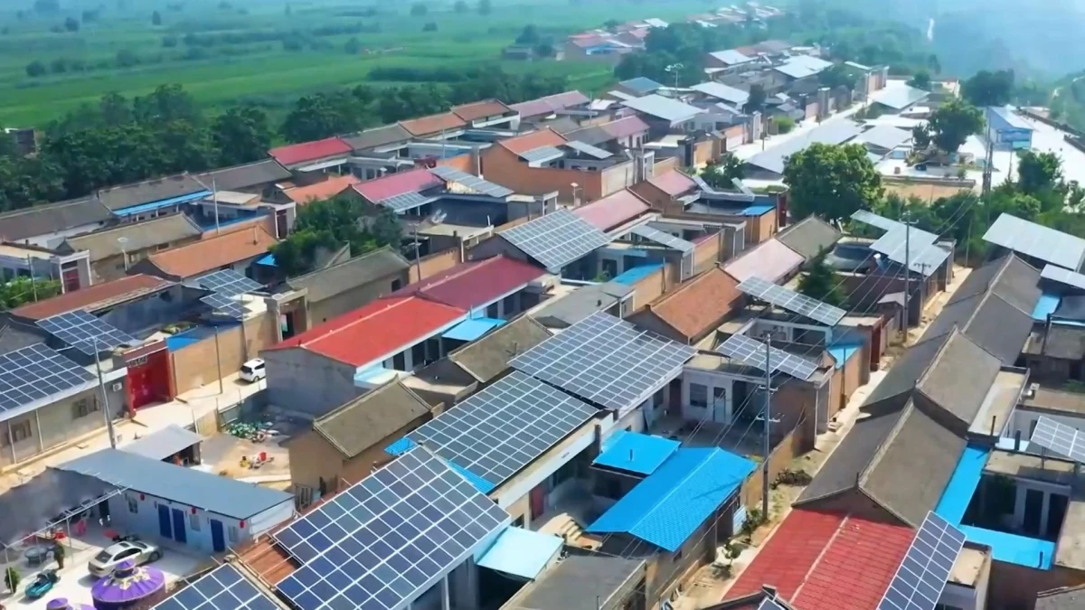 Çin'in Shanxi Eyaletinde Sıfır Karbonlu Gücün Kullanıldığı Birinci Örnek Köy Tanıtıldı