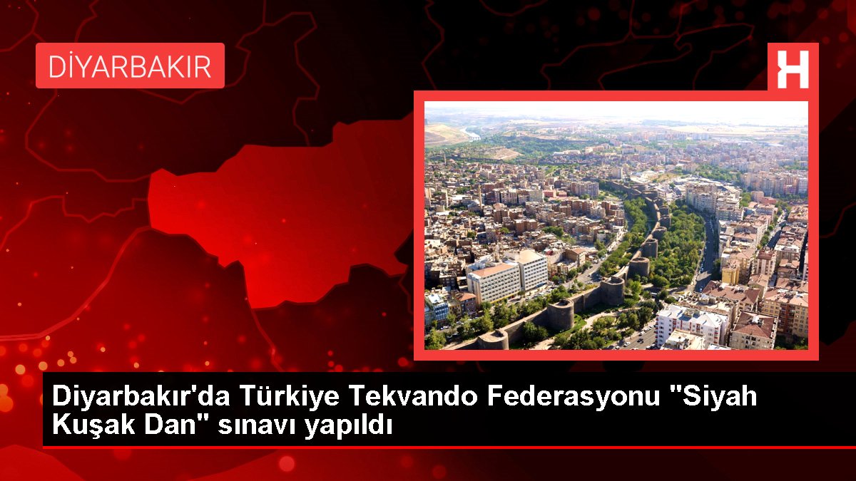 Diyarbakır'da Türkiye Tekvando Federasyonu "Siyah Jenerasyon Dan" imtihanı yapıldı