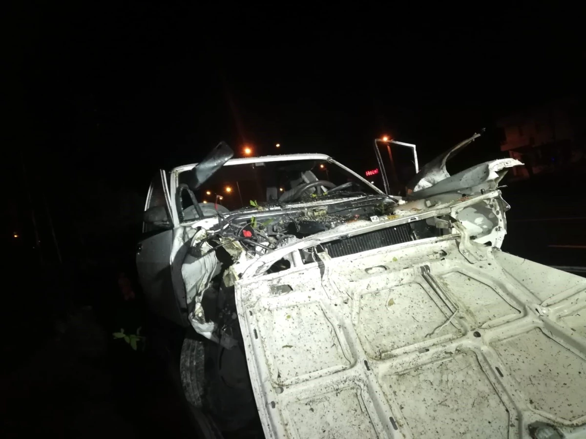 Ordu'da araba ağaca çarptı: 1 meyyit