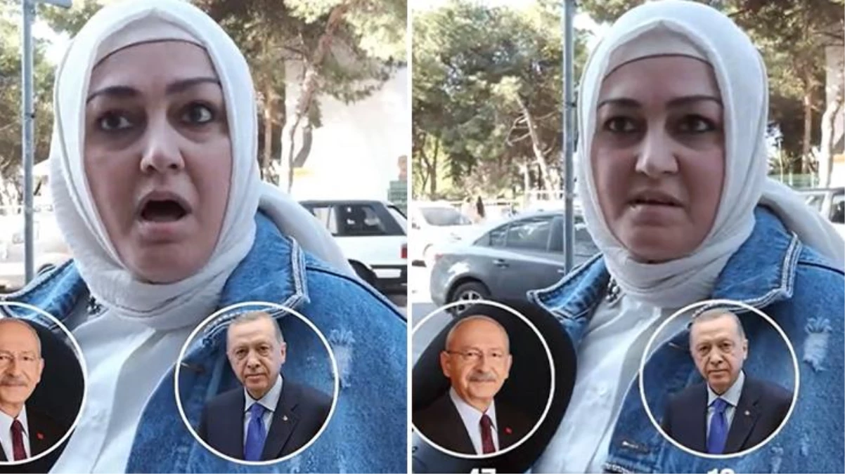 "Erdoğan mı Kılıçdaroğlu mu?" diye sorulan bayanın "rahatlık" diye savunduğu olay pes dedirtti
