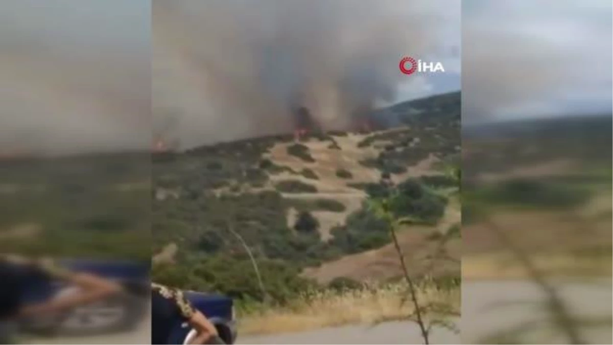 KKTC'nin Yeşilırmak köyünde yangınTürkiye'den yangın söndürme helikopteri yola çıktı