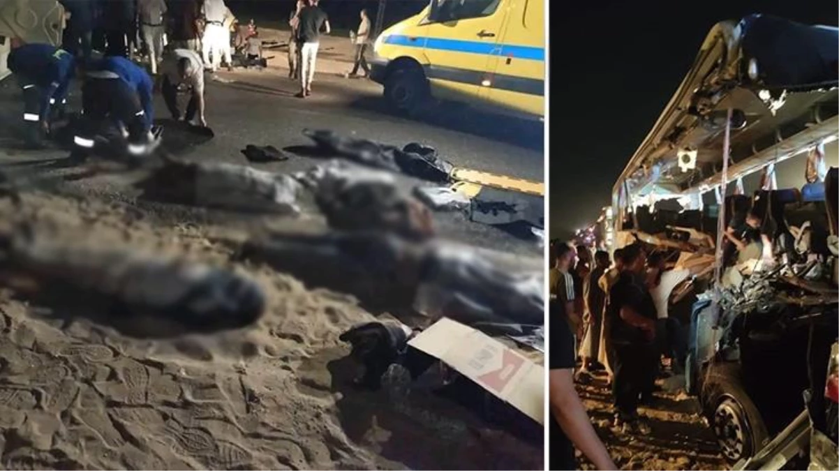 Mısır'da yolcu otobüsü kamyona çarptı: 14 meyyit, 25 yaralı