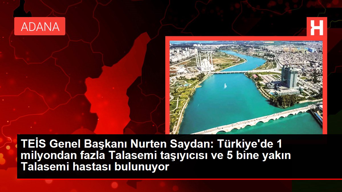 TEİS Genel Lideri Nurten Saydan: Türkiye'de 1 milyondan fazla Talasemi taşıyıcısı ve 5 bine yakın Talasemi hastası bulunuyor