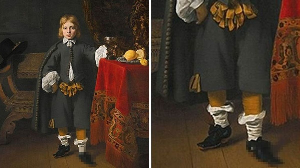 17. yüzyıla ilişkin portredeki ayakkabı ayrıntısı toplumsal medyada gündem oldu