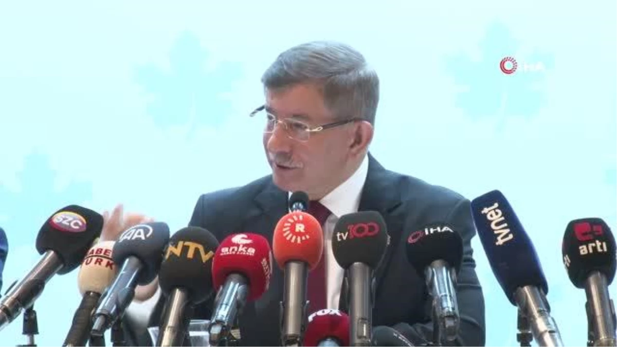 Gelecek Partisi önderi Davutoğlu: 'Kayyum atamak halkı cezalandırmak demektir'