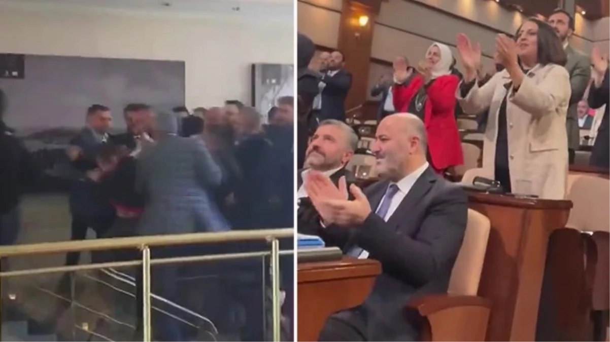 İBB Meclisi'nde "Erdoğan" tezahüratları sonrası arbede çıktı