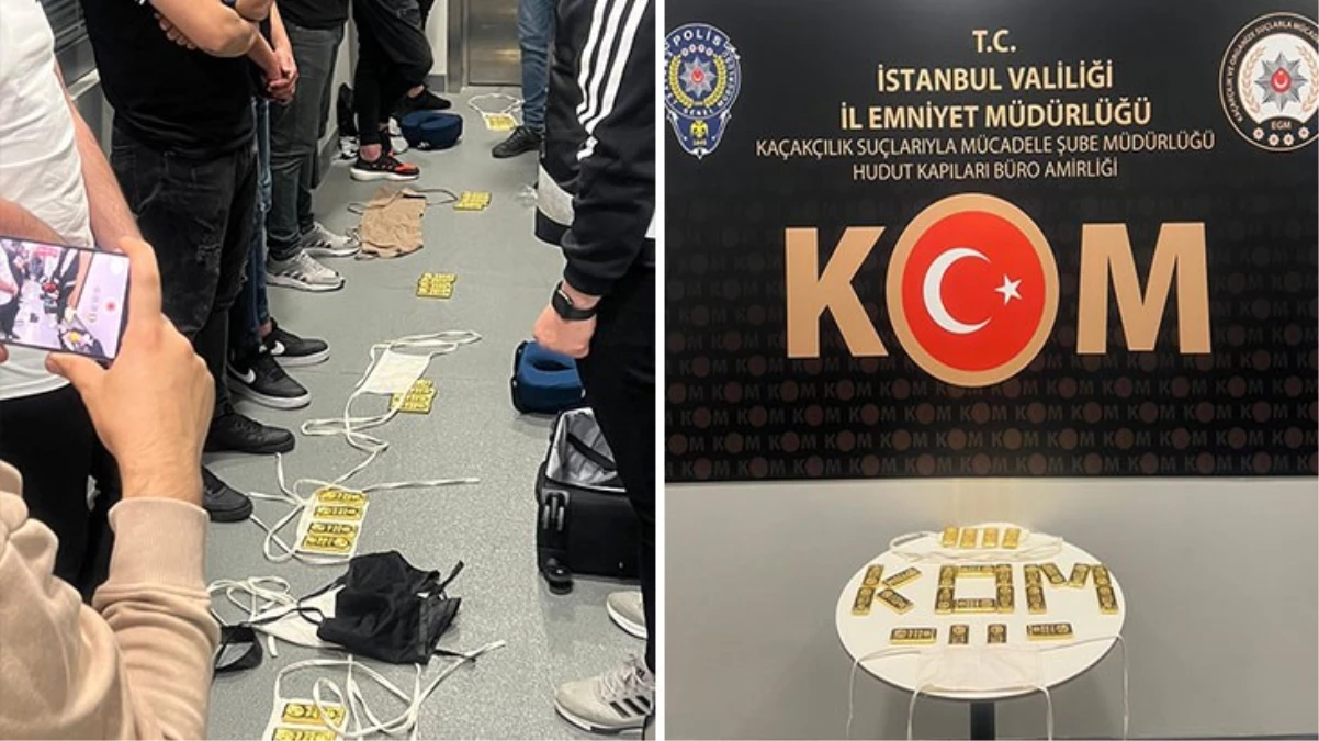 İstanbul Havalimanı'nda 35 milyon lira pahasında külçe altın operasyonu