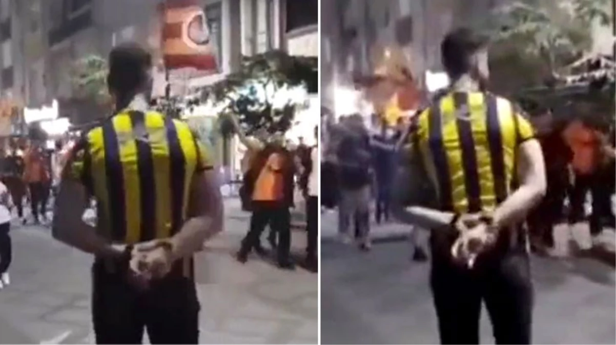 Marşlarla yürüyen Galatasaraylıların önüne Fenerbahçe formasıyla çıktı! Sonrasında yaşananlar bomba