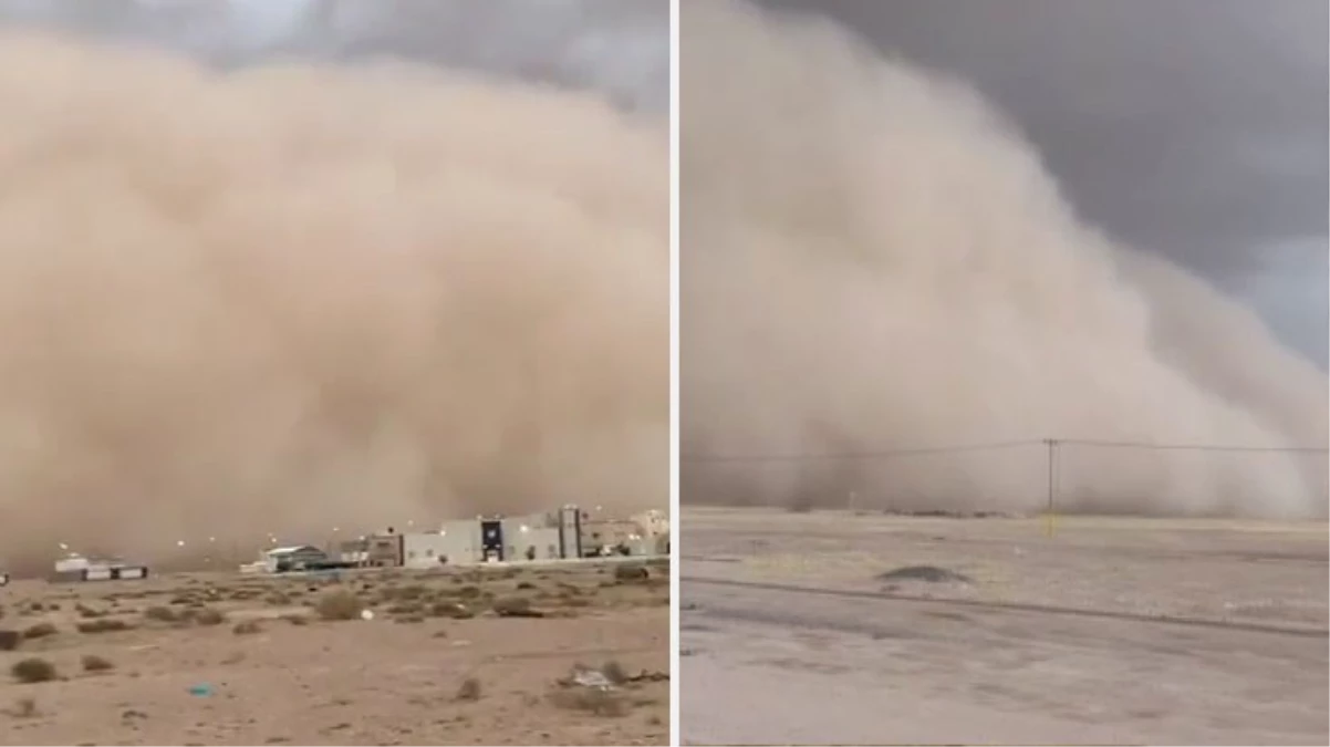 Suudi Arabistan'da kum fırtınası! Hayat durma noktasına geldi, yaralı sayısı bilinmiyor