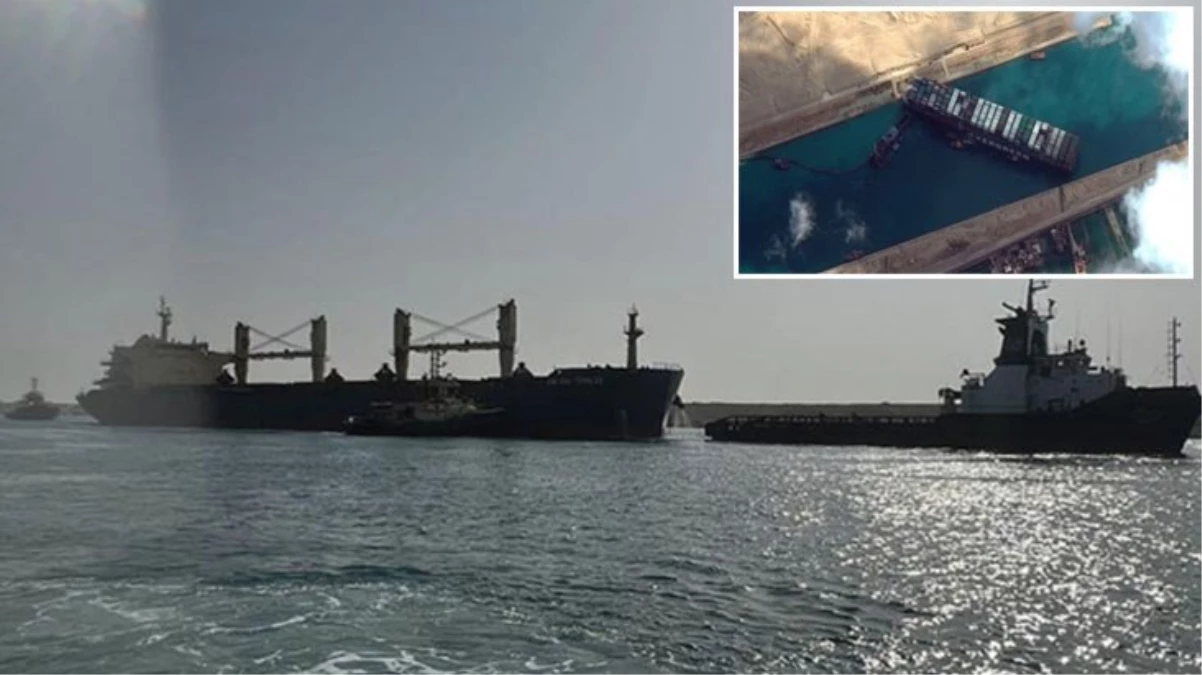 Süveyş Kanalı'nda bir gemi krizi daha! Kısa müddette çözülen olay akıllara Evergreen'i getirdi